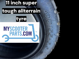 90/55-6.5 Tyre, all terrain for high performance 11 inch wheel electric scooters