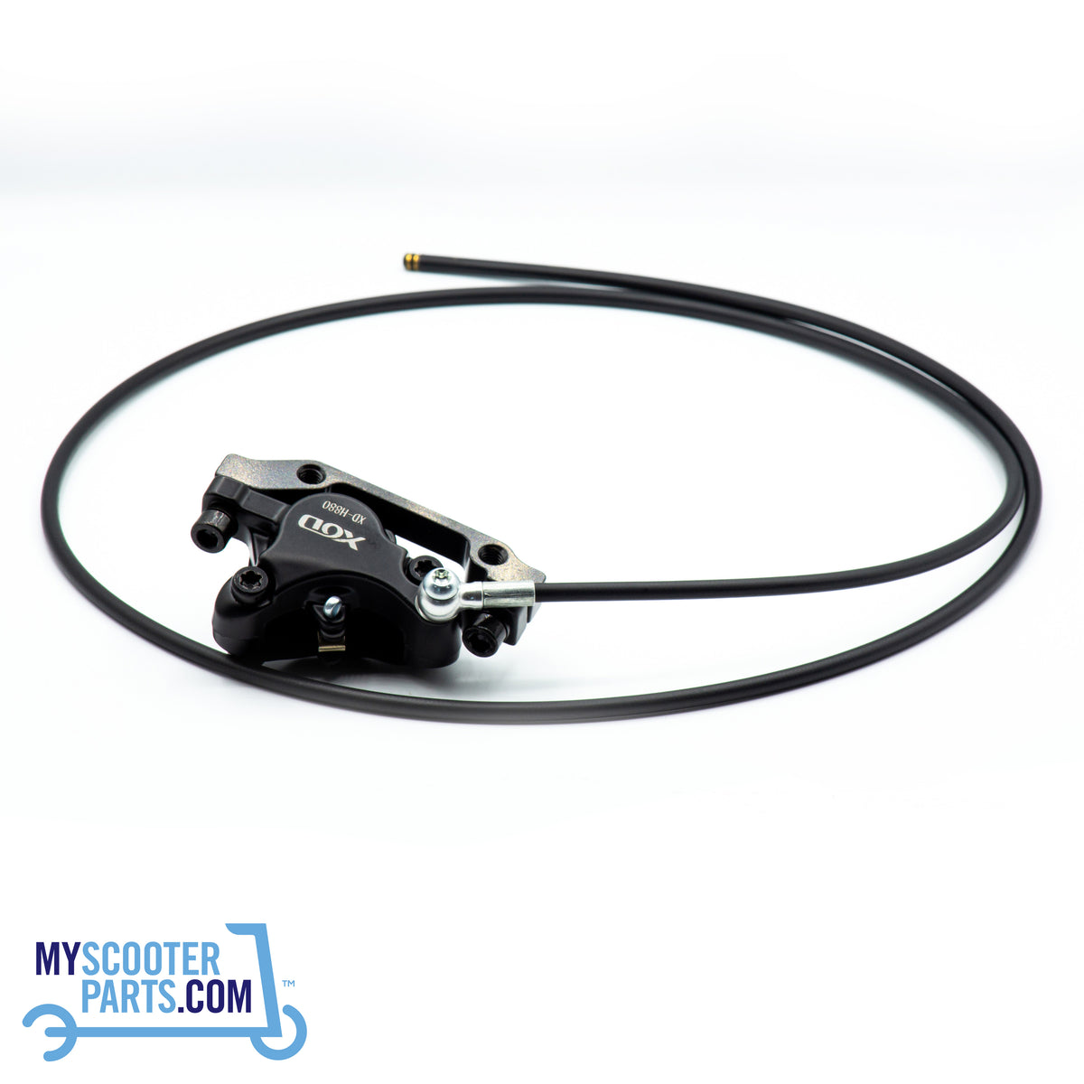 Hydraulic Brake caliper (XOD) for electric scooters and e bikes Mercane Kugoo, Kukirin, Veloz GT, and all G3 series scooters. High-performance brake upgrade, easy pad changes, and no cable adjustments needed.