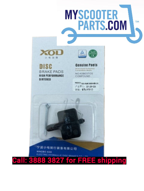 XOD 30mm x 20mm Electric Scooter Brake Pads: Rectangle pads suit most E-scooter models.