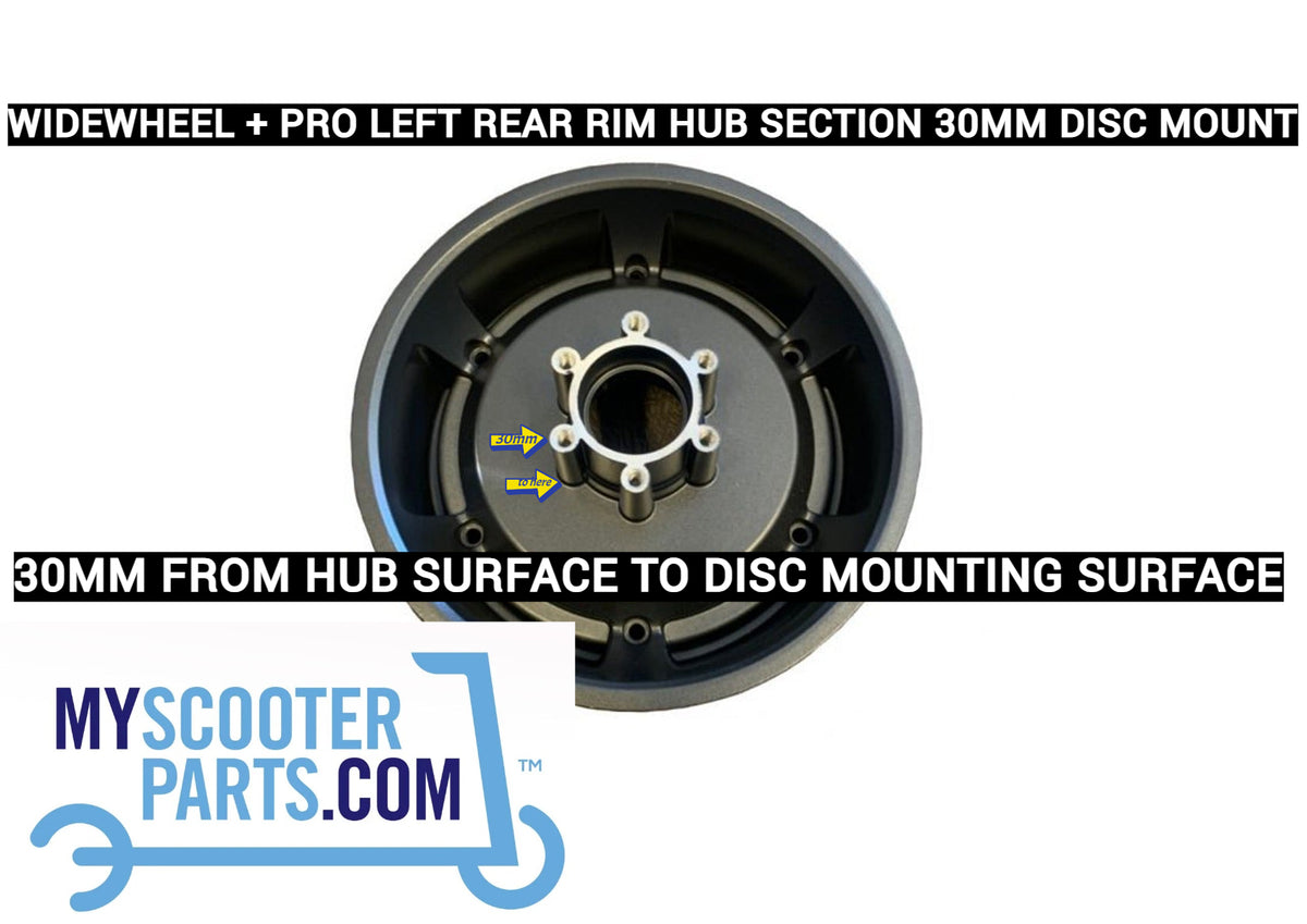 WideWheel Pro Rear Left Hub | Rim | Wheel | Disc Brake Mount | V1 to Pro Transition