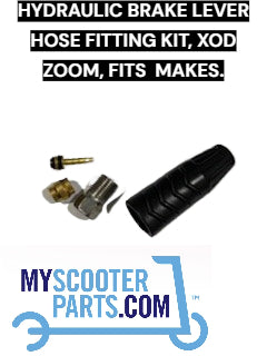 HYDRAULIC BRAKE LEVER HOSE FITTING KIT SUIT MOST MAKES OF LEVER.