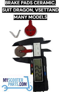 Type 8 Ceramic Electric Scooter Brake Pads – Dragon, Nui, Aikez